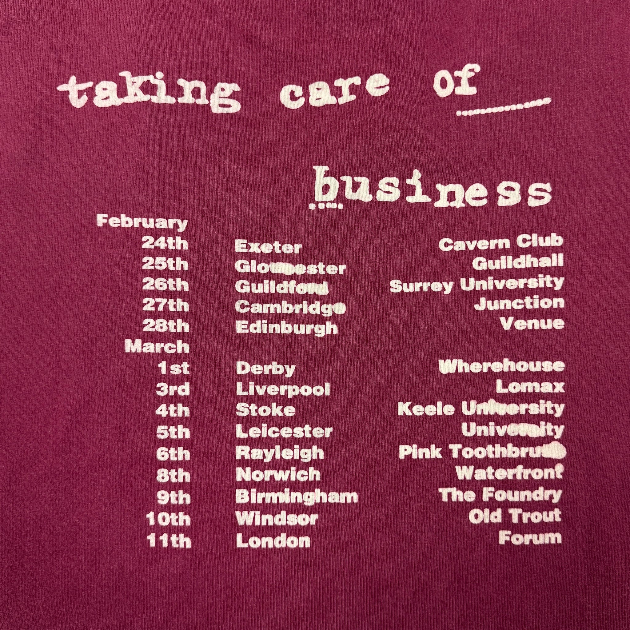 Senseless Things - 'Taking Care of Business' - 1995 - XL